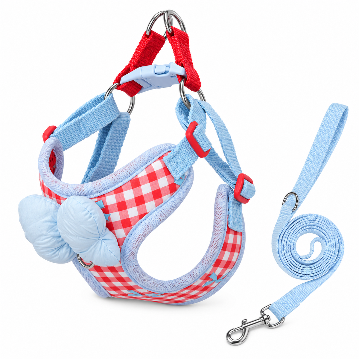 π Cute Dog Harness & Leash Set