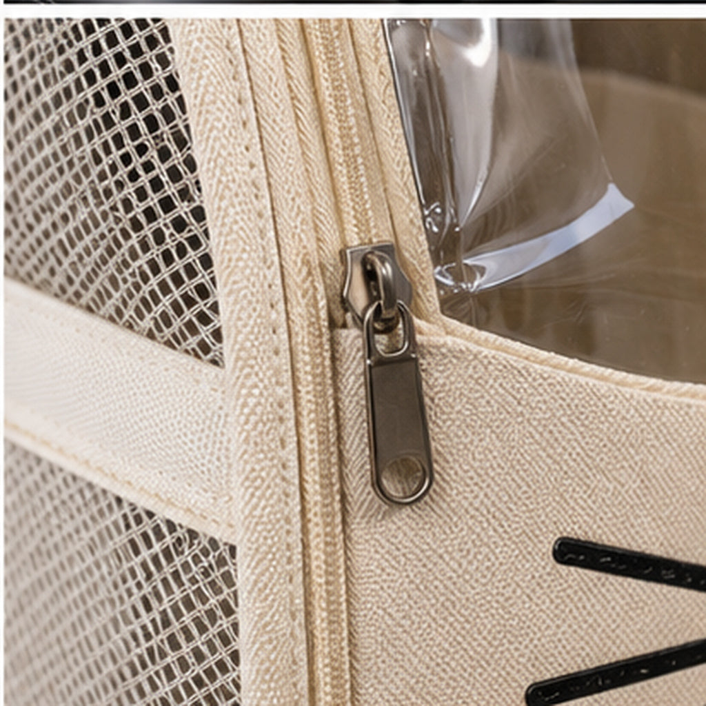 🤍 Cat Carrier Backpack | Cute Cat Face Design | Breathable Pet Travel Backpack for Cats &amp; Small Dogs