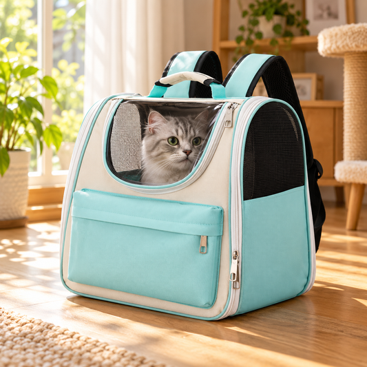 🎒 Breathable Pet Carrier Backpack | Mesh Ventilation | Portable Cat & Small Dog Travel Bag