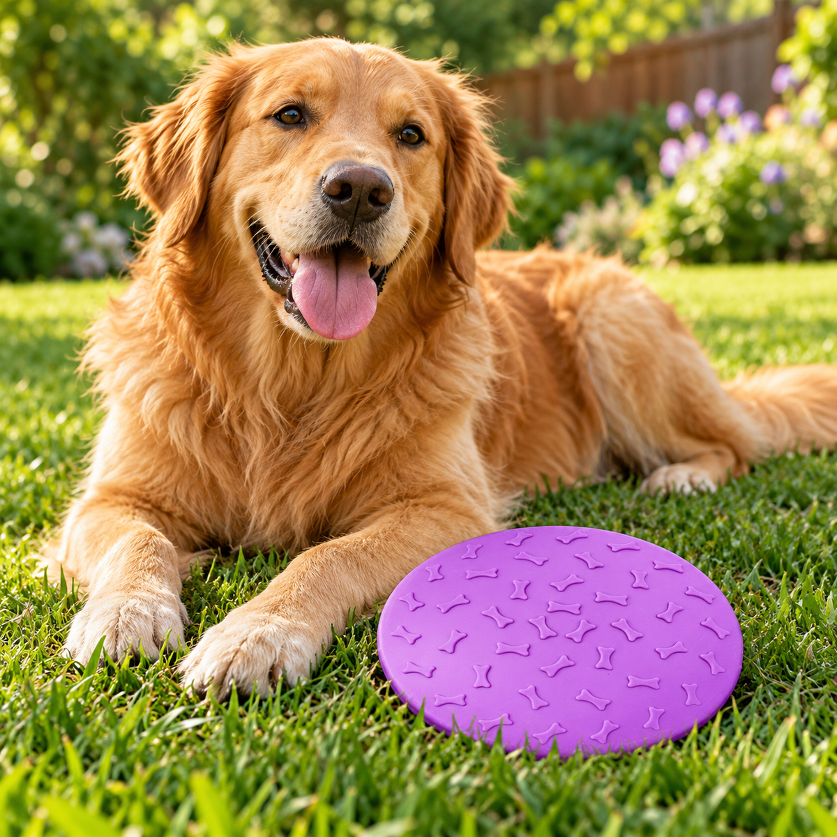 🥏 Interactive Dog Flying Disc | Bone-Textured Design | Outdoor Fetch & Play Toy