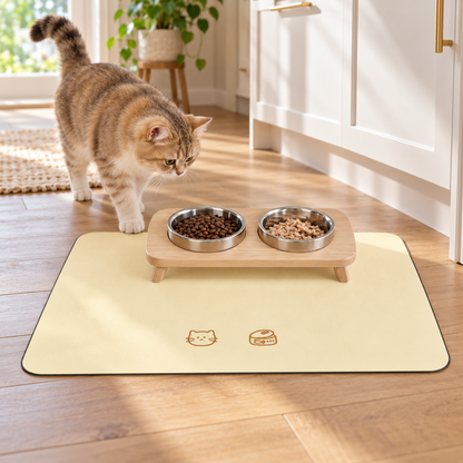 🐾 Pet Feeding Mat | Clean & Cozy Mealtimes