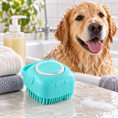 🐾 Pet Bath Brush | 2-in-1 Shampoo & Massage