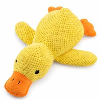 🦆 Cute Duck Plush Dog Toy | Soft Textured Fabric | Cuddly Pet Playtime Companion