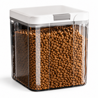 🐾 Pet Food Storage Container | Clear Dog &amp; Cat Food Storage Bin with Lid | Large Capacity Dry Food Organizer