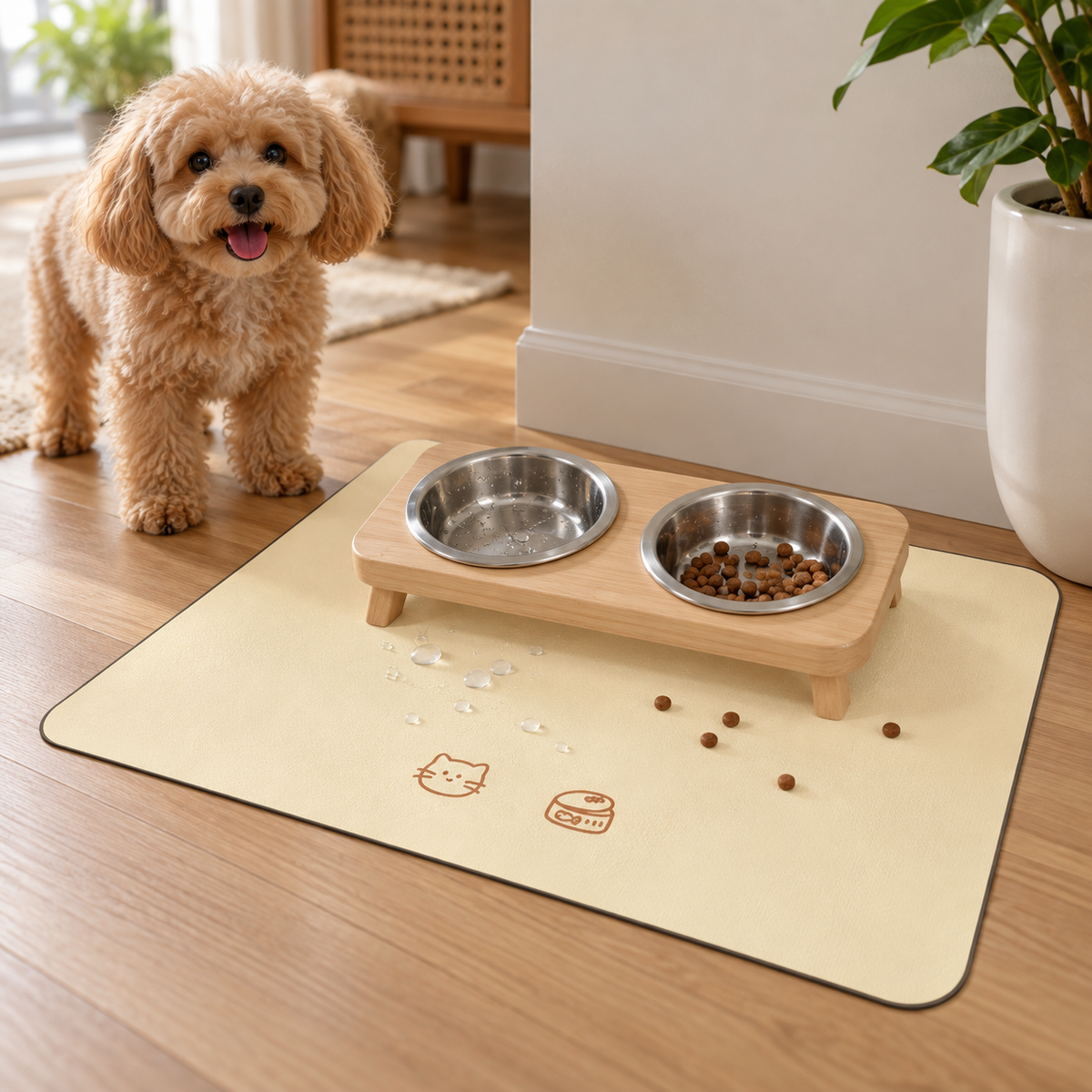 🐾 Pet Feeding Mat | Clean & Cozy Mealtimes