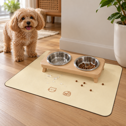 🐾 Pet Feeding Mat | Clean & Cozy Mealtimes