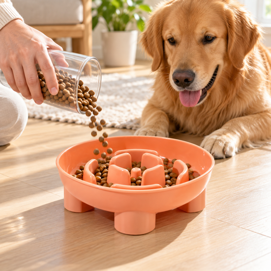 🐶 Slow Feeder Dog Bowl | Maze Design | Interactive Pet Feeding Bowl
