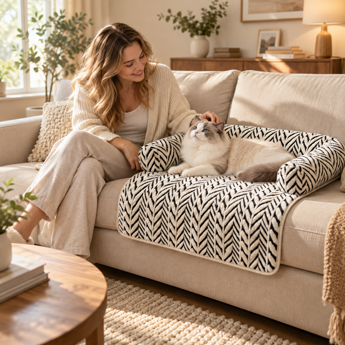🐾 Cozy Pet Sofa Bed | Soft & Stylish