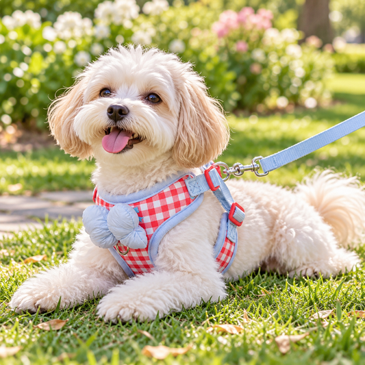 💖 Cute Dog Harness & Leash Set
