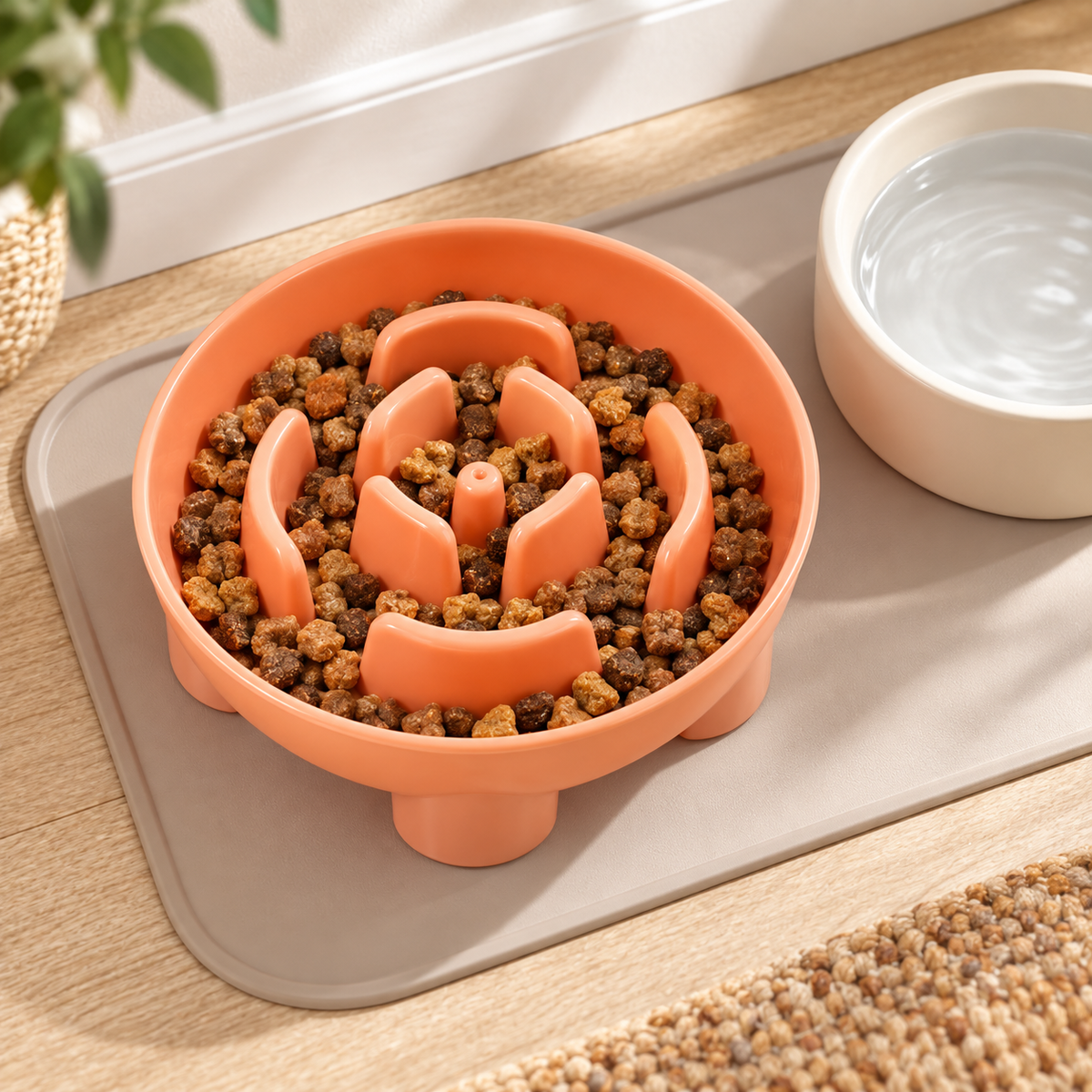 🐶 Slow Feeder Dog Bowl | Maze Design | Interactive Pet Feeding Bowl