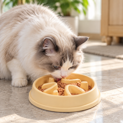💛 Slow Feeder Dog Bowl | Interactive Puzzle Feeding Bowl | Healthy &amp; Fun Mealtime