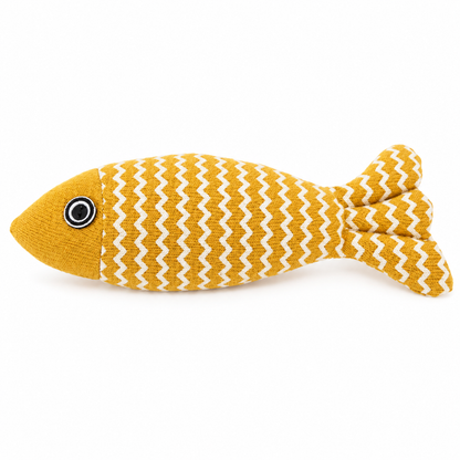 🐟 Knitted Fish Cat Toy | Fish-Shaped Cat Toy | Cute &amp; Playful Pet Accessory