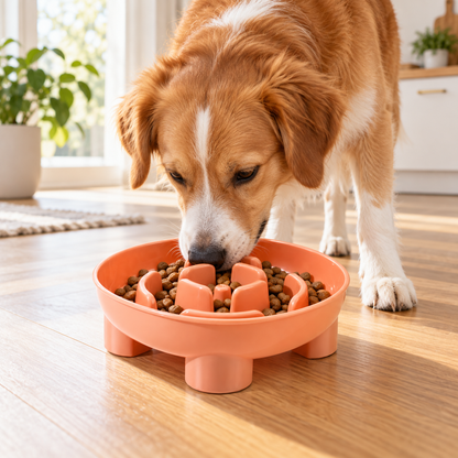 🐶 Slow Feeder Dog Bowl | Maze Design | Interactive Pet Feeding Bowl