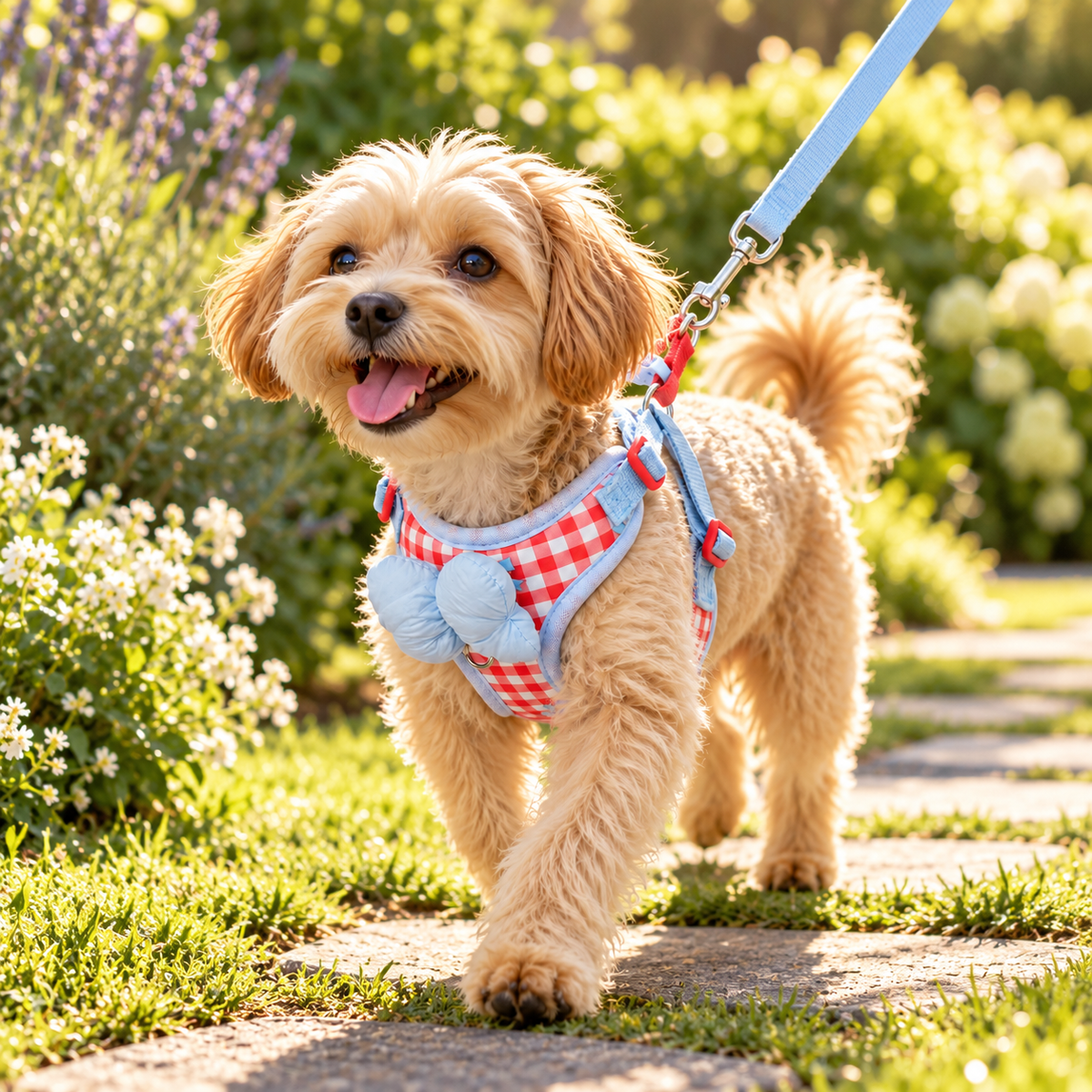 💖 Cute Dog Harness & Leash Set