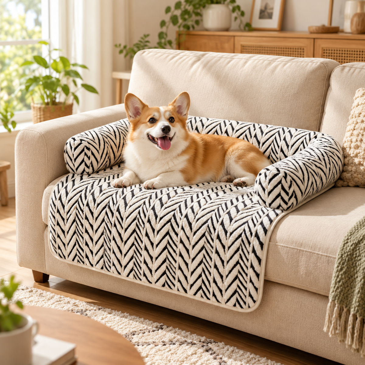 🐾 Cozy Pet Sofa Bed | Soft & Stylish