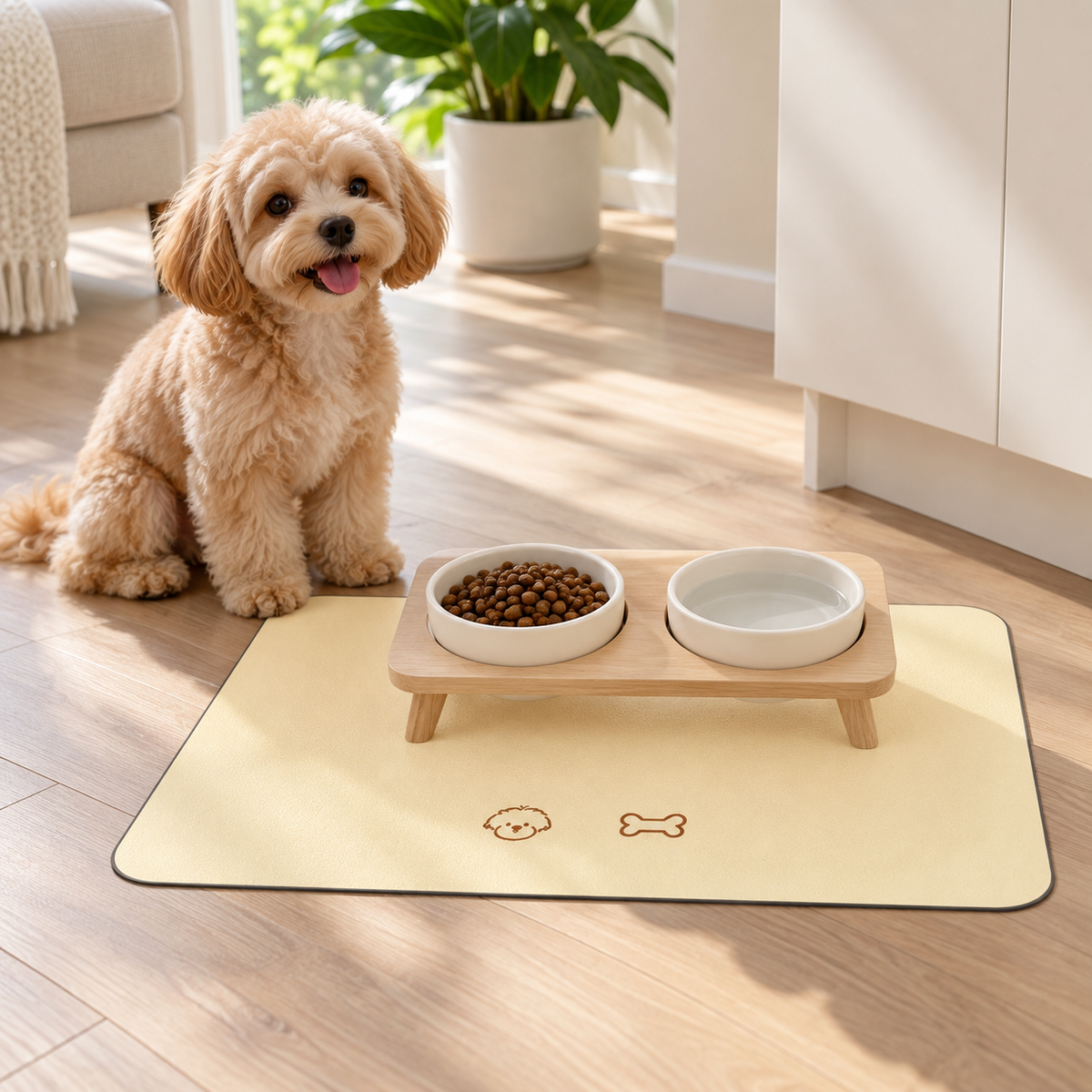 🐾 Pet Feeding Mat | Clean & Cozy Mealtimes