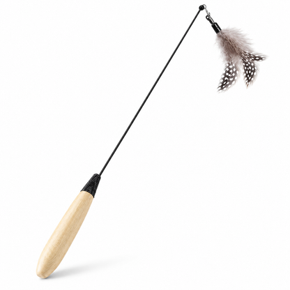 🐱 Feather Cat Teaser Wand | Interactive Cat Toy | Fun &amp; Engaging Playtime