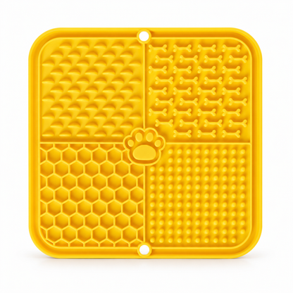 🐾 Silicone Pet Lick Mat | 4-in-1 Textured Feeding Mat | Fun &amp; Interactive Pet Treat Pad