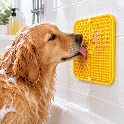 🐾 Silicone Pet Lick Mat | 4-in-1 Textured Feeding Mat | Fun &amp; Interactive Pet Treat Pad
