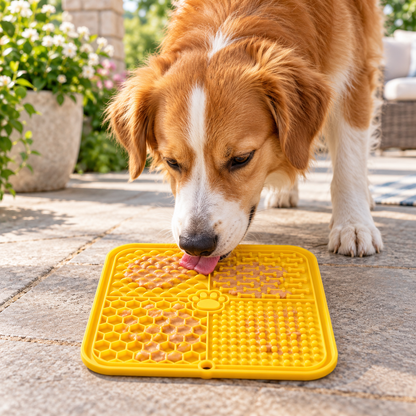 🐾 Silicone Pet Lick Mat | 4-in-1 Textured Feeding Mat | Fun &amp; Interactive Pet Treat Pad