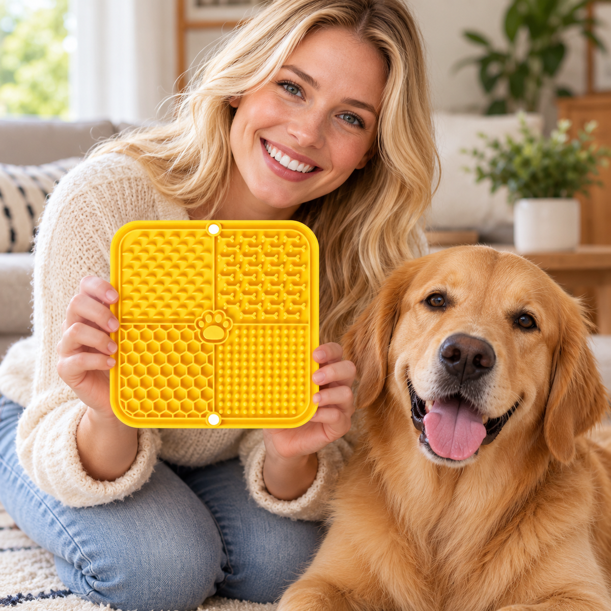 🐾 Silicone Pet Lick Mat | 4-in-1 Textured Feeding Mat | Fun &amp; Interactive Pet Treat Pad