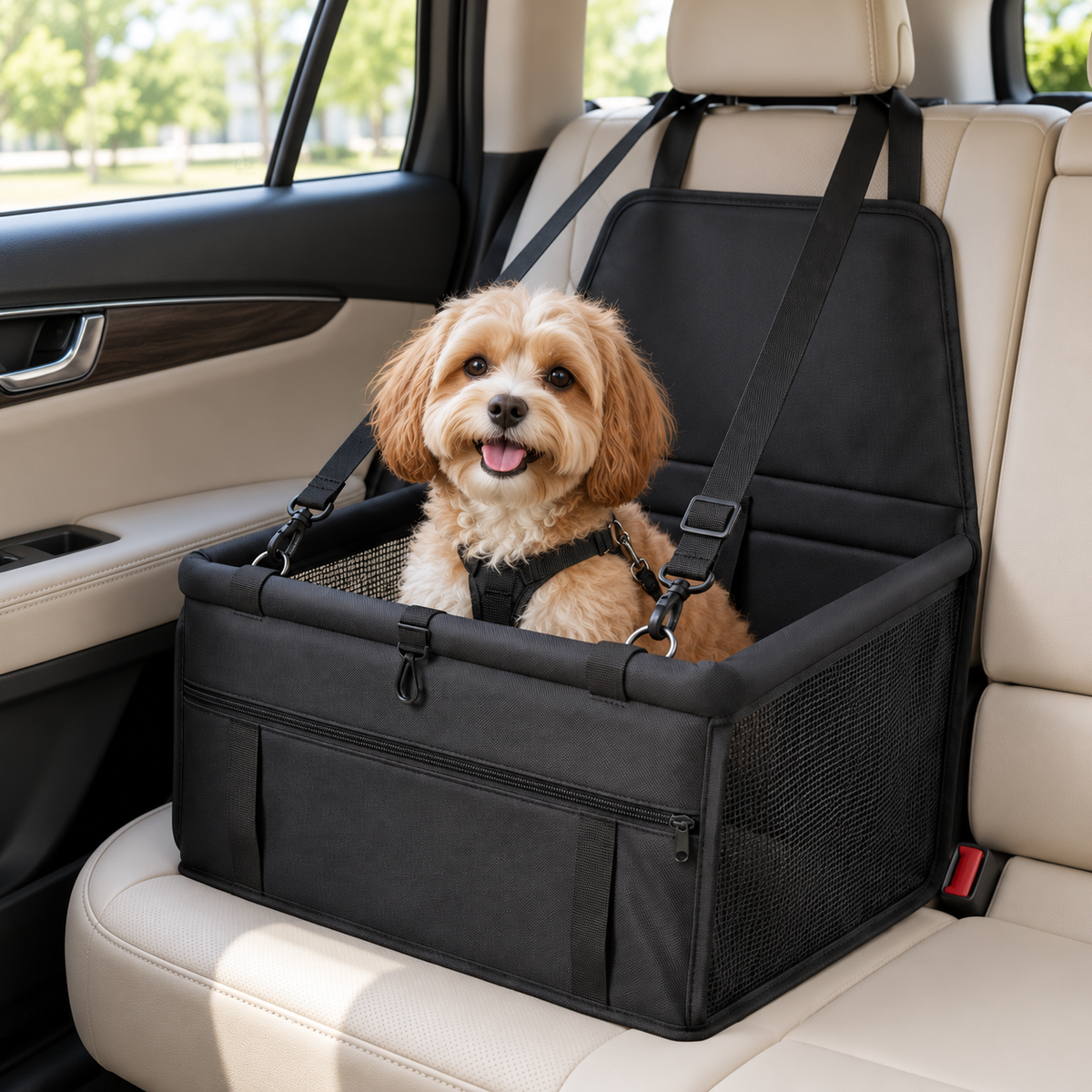🖤Pet Travel Carrier Bag | Portable Dog &amp; Cat Car Seat | Comfortable &amp; Convenient Pet Travel Essential
