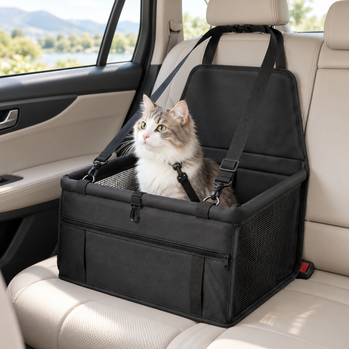 🖤Pet Travel Carrier Bag | Portable Dog &amp; Cat Car Seat | Comfortable &amp; Convenient Pet Travel Essential
