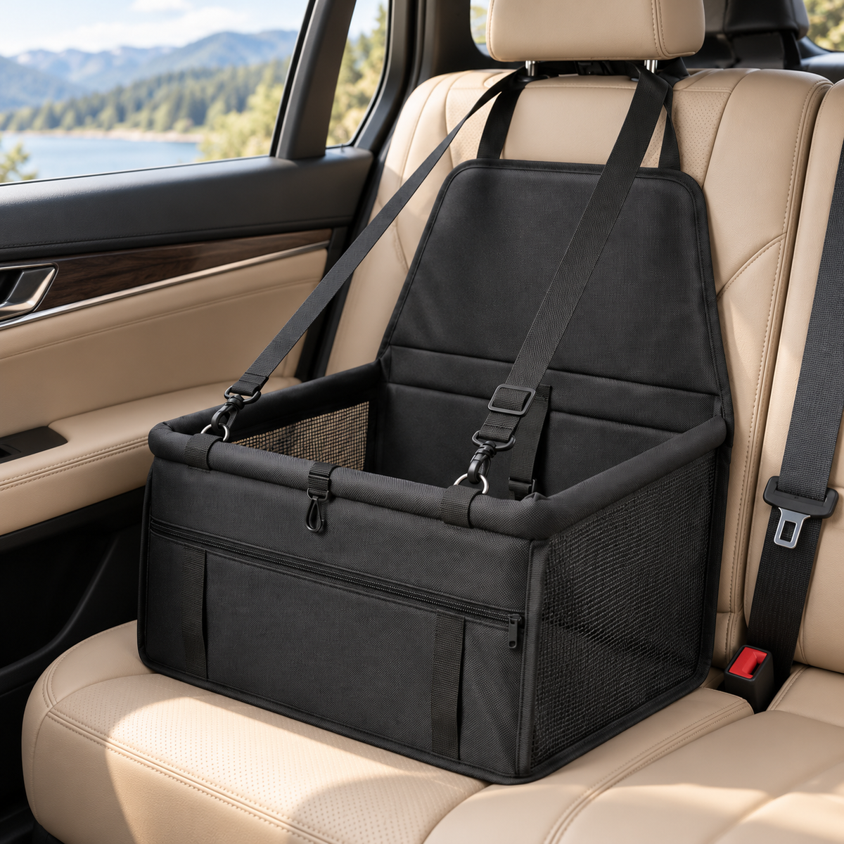 🖤Pet Travel Carrier Bag | Portable Dog &amp; Cat Car Seat | Comfortable &amp; Convenient Pet Travel Essential