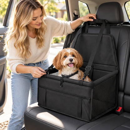 🖤Pet Travel Carrier Bag | Portable Dog &amp; Cat Car Seat | Comfortable &amp; Convenient Pet Travel Essential