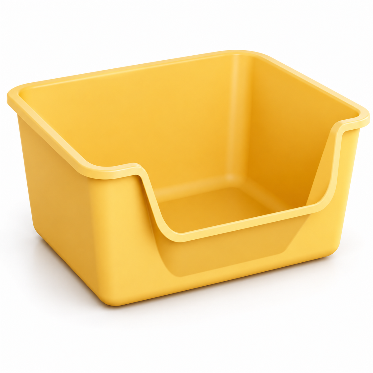 🐱 Open-Top Cat Litter Box | High-Sided Design | Easy-Access Cat Toilet Tray