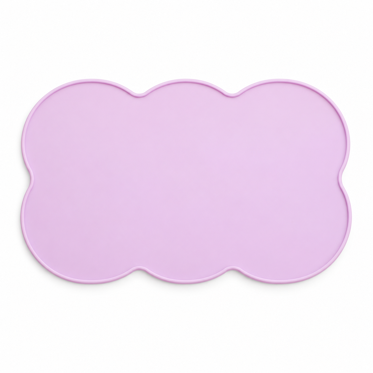 💜Pet Food Mat | Pastel Purple Cloud Design | Cute &amp; Practical Feeding Mat for Cats &amp; Dogs