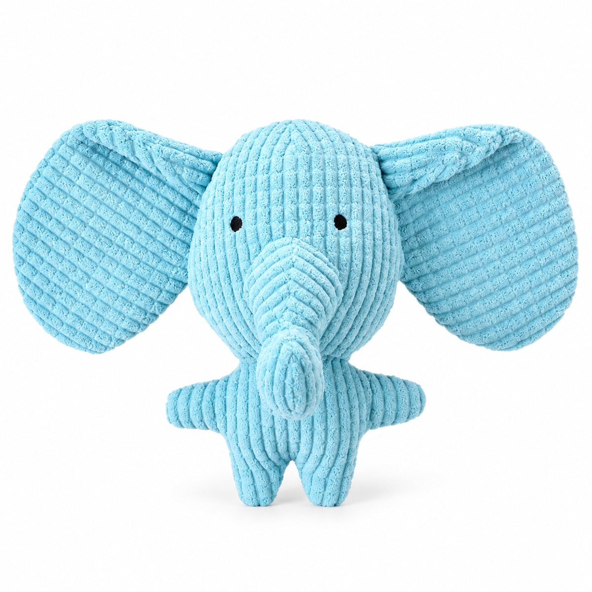 🐘 Blue Elephant Plush Pet Toy | Soft Corduroy Dog &amp; Cat Toy | Cute Elephant Stuffed Animal